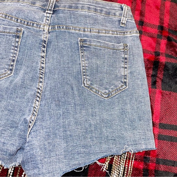 Bedazzled Rhinestone Denim Shorts - Picture 9 of 9